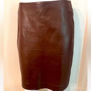 Ralph Lauren collection Leather Pencil Skirt